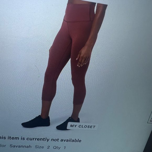 Lululemon Wunder train leggings size 2 savannah color - nwot - Picture 5 of 5